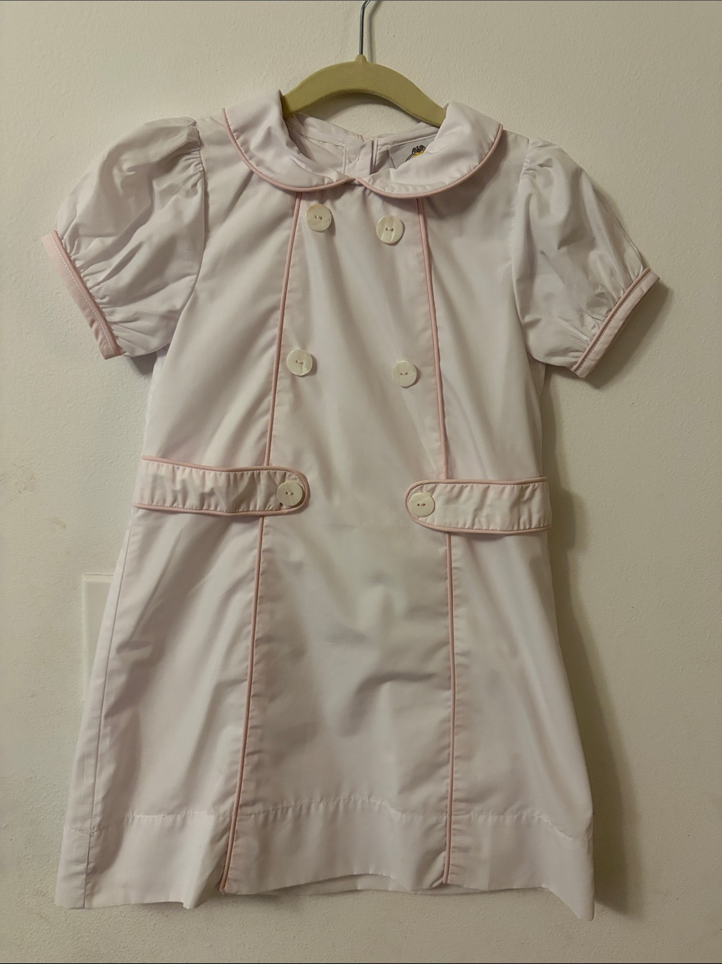 Classic Light Pink Girls' Dress By The Yellow Lamb